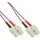 InLine® LWL Duplex Kabel, SC/SC, 50/125µm, OM4, 0,5m