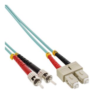 InLine LWL Duplex Kabel, SC/ST, 50/125m, OM3, 0,5m