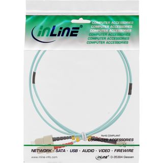 InLine LWL Duplex Kabel, SC/ST, 50/125m, OM3, 2m