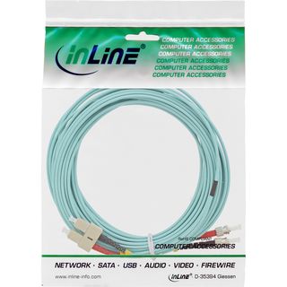 InLine LWL Duplex Kabel, SC/ST, 50/125m, OM3, 7,5m