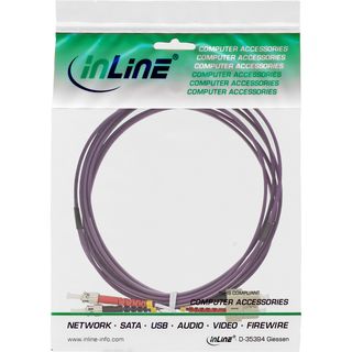 InLine LWL Duplex Kabel, SC/ST, 50/125m, OM4, 0,5m