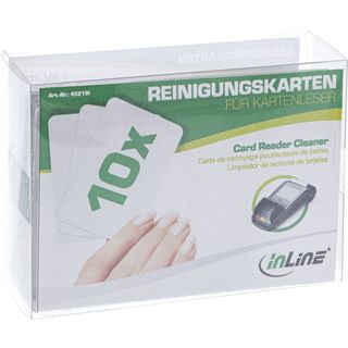 InLine Reinigungskarten fr Kartenleser, 10er Pack
