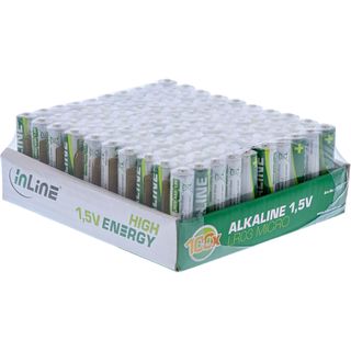 InLine Alkaline High Energy Batterie, Micro (AAA), 100er Pack