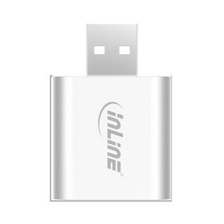 InLine USB Audio Soundkarte, Aluminium Gehuse