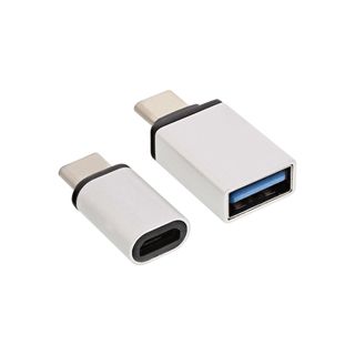 InLine USB OTG Adapter-Set, Typ-C Stecker an Micro-USB oder USB 3.0 A Buchse