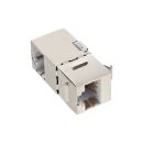 InLine RJ45 Buchse / Buchse Einsatz gewinkelt 90,...