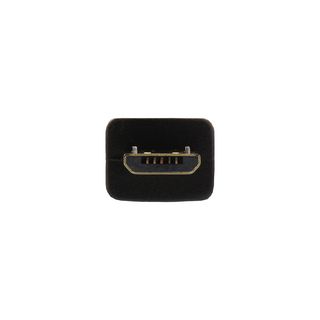 InLine Micro-USB Verlngerung, USB 2.0 Micro-B Stecker auf Buchse, schwarz, vergoldete Kontakte, 5m