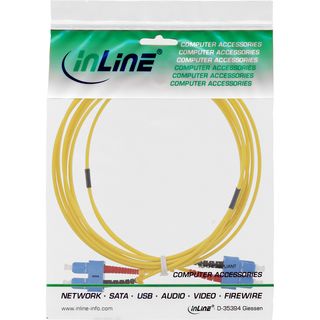 InLine LWL Duplex Kabel, SC/SC, 9/125m, OS2, 3m
