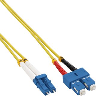 InLine LWL Duplex Kabel, LC/SC, 9/125m, OS2, 10m