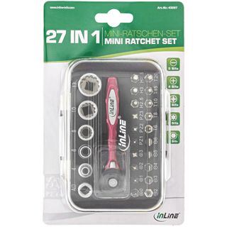 InLine Mini-Ratschen-Set 27in1