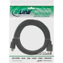 InLine® HDMI Kabel, HDMI-High Speed, Stecker / Stecker, schwarz, 7,5m