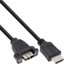 InLine HDMI 4K2K Adapterkabel zum Einbau, HDMI A...