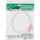 InLine® Headset Adapterkabel, 3,5mm Stecker an...