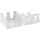 InLine® Anschlussdose Aufputz für 2x Keystone RJ45 Buchse, weiß