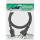 InLine® Netzkabel, Schutzkontakt gerade auf Kaltgerätestecker C13, 0,5m, schwarz