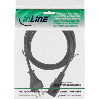 InLine Netzkabel, Netzstecker Italien auf Kaltgertestecker C13, 3,0m
