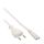 InLine® Netzkabel, Netzstecker auf Euro 8 C7 Stecker, weiß, 2,0m