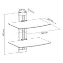InLine® Wandhalterung, für DVD, Bluray,...