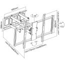 InLine® Wandhalterung, für TFT/LCD/LED/Plasma...