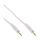 InLine® Klinke Kabel, 3,5mm Stecker / Stecker, Stereo, weiß / gold, 2m