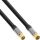 InLine® Premium Antennenkabel, 4x geschirmt, >110dB, schwarz, 10m