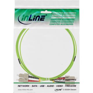 InLine LWL Duplex Kabel, SC/SC, 50/125m, OM5, 15m