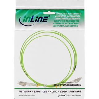 InLine LWL Duplex Kabel, LC/LC, 50/125m, OM5, 1m