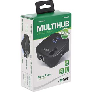 InLine USB 3.0 Multihub, schwarz