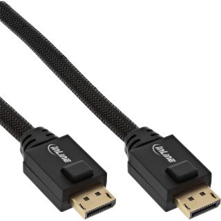 InLine DisplayPort Aktiv-Kabel, 4K2K, schwarz, vergoldete Kontakte, 25m