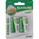 InLine Alkaline High Energy Batterie, 9V Block 6LR61, 2er...