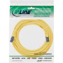 InLine® Patchkabel, S/FTP (PiMf), Cat.6A, halogenfrei, gelb, 20m
