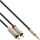 InLine® Basic Slim Audio Kabel Klinke 3,5mm ST an 2x Cinch ST, 1m