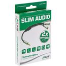 InLine Basic Slim Audio Y-Kabel 3,5mm Klinke ST an 2x BU,...