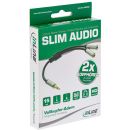 InLine® Basic Slim Audio Y-Kabel 3,5mm Klinke ST an...