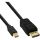 InLine® Mini DisplayPort zu DisplayPort Kabel, schwarz, 3m