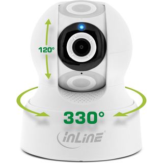 InLine SmartHome Kamera innen, HD, Bewegungserkennung, Schwenk-/Neigbar