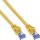 InLine® Patchkabel flach, U/FTP, Cat.6A, gelb, 2m