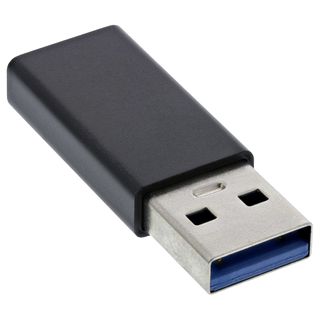 InLine USB 3.2 Gen.2 Adapter, USB-A Stecker auf USB Typ-C Buchse