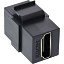 InLine® HDMI Keystone Snap-In Einsatz 4K/60Hz, HDMI A...