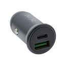 InLine USB KFZ Stromadapter Power Delivery, USB-A + USB...