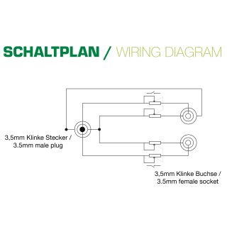 InLine Slim Audio Y-Kabel Klinke 3,5mm Stecker gewinkelt an 2x Klinke Buchse, mit Lautstrkeregler, 0,25m