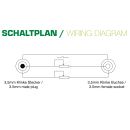 InLine® Slim Audio Kabel Klinke 3,5mm ST gewinkelt /...