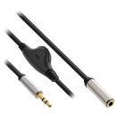 InLine Slim Audio Kabel Klinke 3,5mm ST / BU, mit...