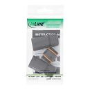 InLine® Patchkabelkupplung Cat.6A, wasserdicht IP68, 2x RJ45 Buchse, geschirmt