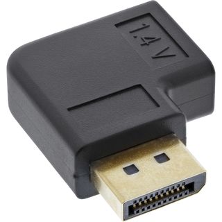 InLine DisplayPort Adapter, DisplayPort Stecker / Buchse links gewinkelt