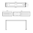 InLine® 19" Rack zur Wandmontage, 2HE, 24-40cm Tiefe, schwarz