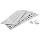 InLine® 19" Rack zur Wandmontage, 2HE, 24-40cm Tiefe, mit Abdeckung, grau