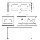 InLine® 19" Rack zur Wandmontage, 4HE, 24-40cm Tiefe, grau