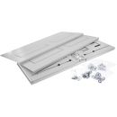 InLine® 19" Rack zur Wandmontage, 4HE, 24-40cm Tiefe, mit Abdeckung, grau
