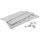 InLine® 19" Rack zur Wandmontage, 4HE, 24-40cm Tiefe, mit Abdeckung, grau